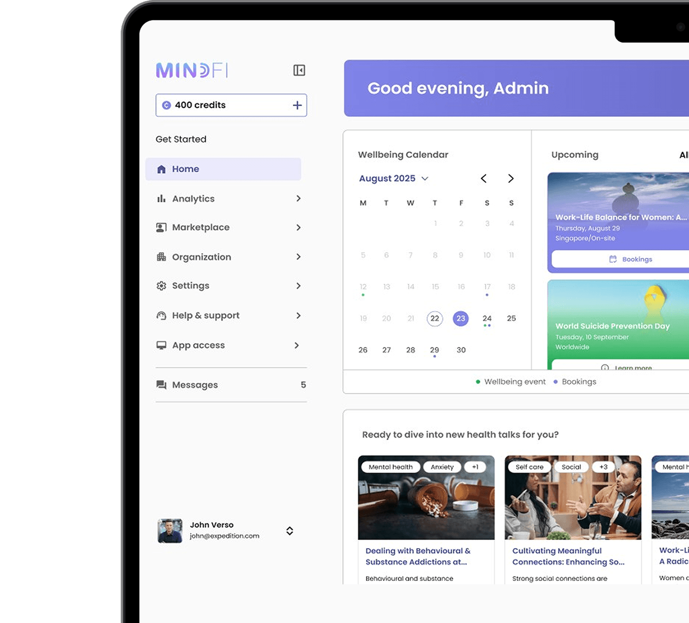 MindFi Employer Dashboard